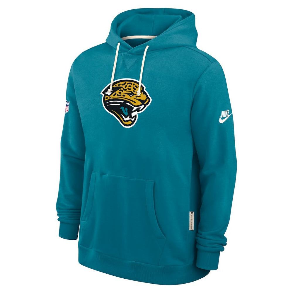 Jacksonville Jaguars Sideline Standard Issue Alt 2 Dri-FIT Hoodie Teal | Nike for Sale