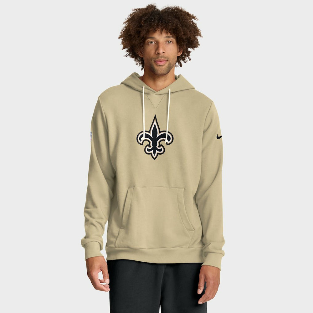 New Orleans Saints Sideline Standard Issue Alt 2 Dri-FIT Hoodie Gold | Nike for Sale