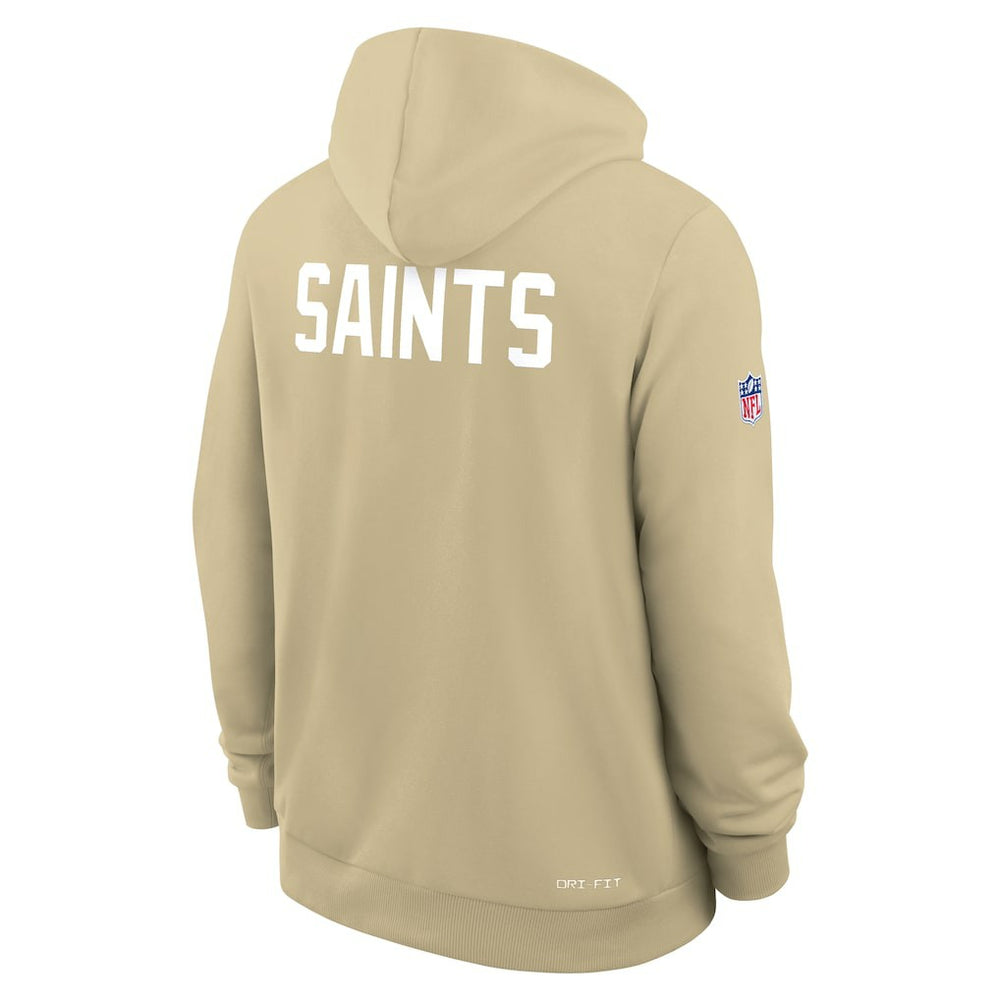 New Orleans Saints Sideline Standard Issue Alt 2 Dri-FIT Hoodie Gold | Nike for Sale