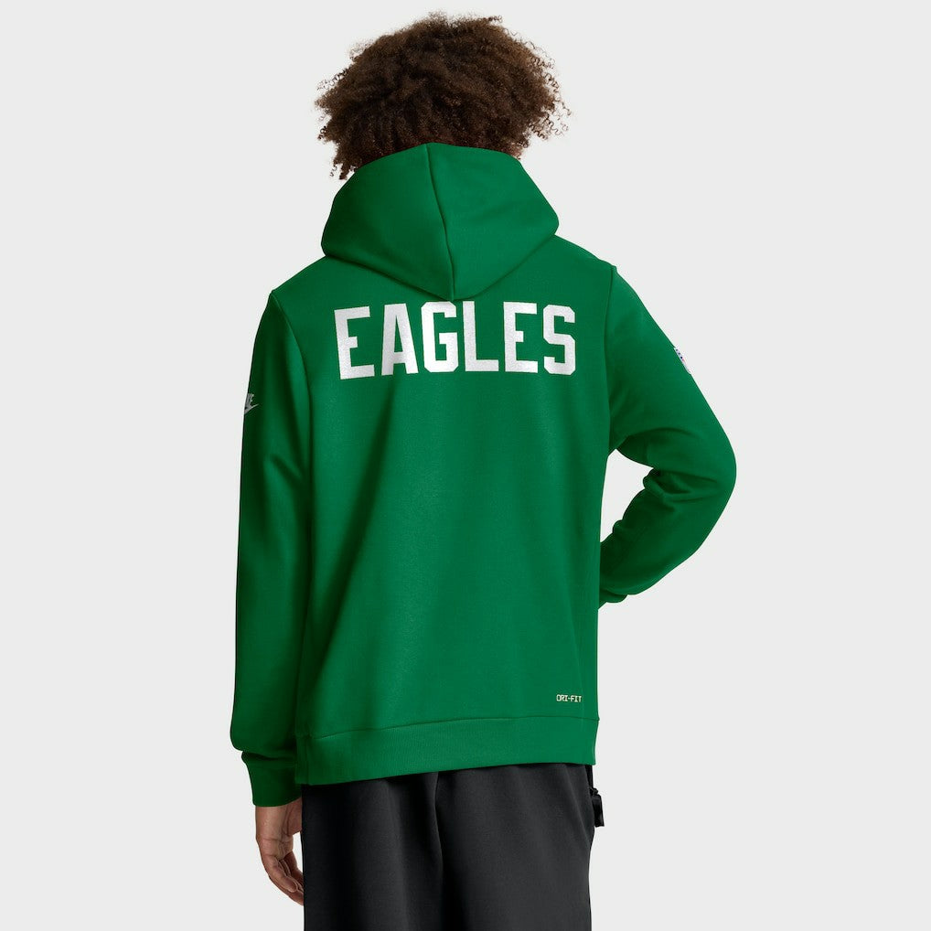 Philadelphia Eagles Sideline Standard Issue Alt 2 Dri-FIT Hoodie Kelly Green | Nike for Sale