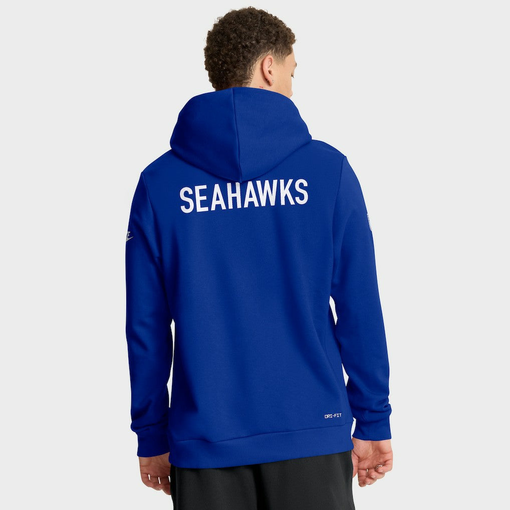 Seattle Seahawks Sideline Standard Issue Alt 2 Dri-FIT Hoodie Royal | Nike for Sale