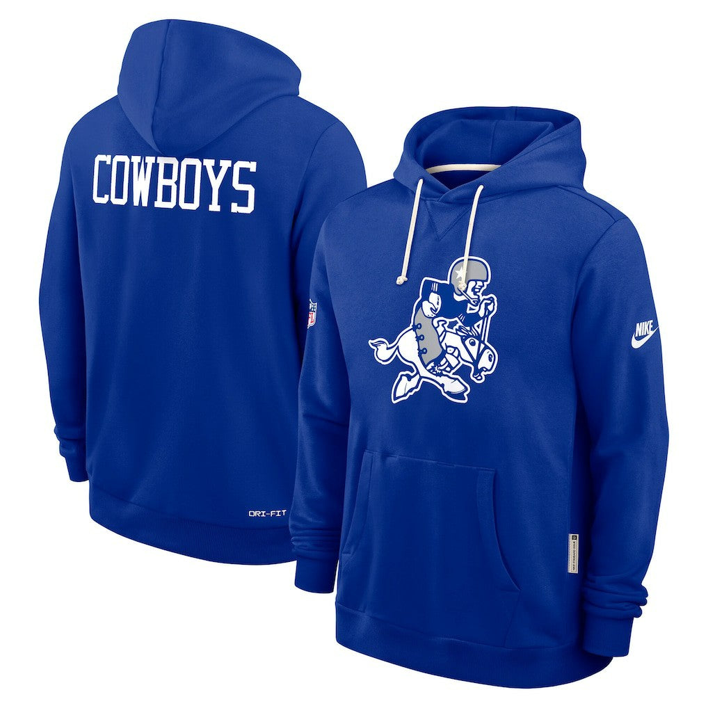 Dallas Cowboys Sideline Standard Issue Alt 2 Dri-FIT Hoodie Royal | Nike for Sale