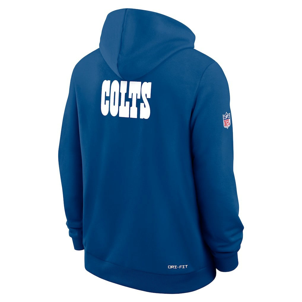 Indianapolis Colts Sideline Standard Issue Alt 2 Dri-FIT Hoodie Royal | Nike for Sale
