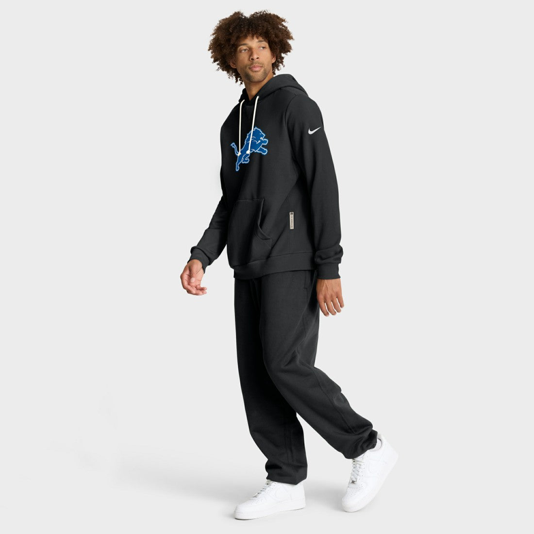 Detroit Lions Sideline Standard Issue Alt 2 Dri-FIT Hoodie Black | Nike for Sale