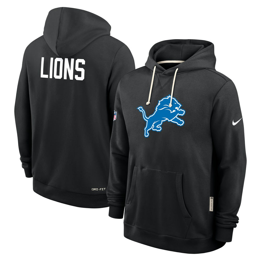 Detroit Lions Sideline Standard Issue Alt 2 Dri-FIT Hoodie Black | Nike for Sale