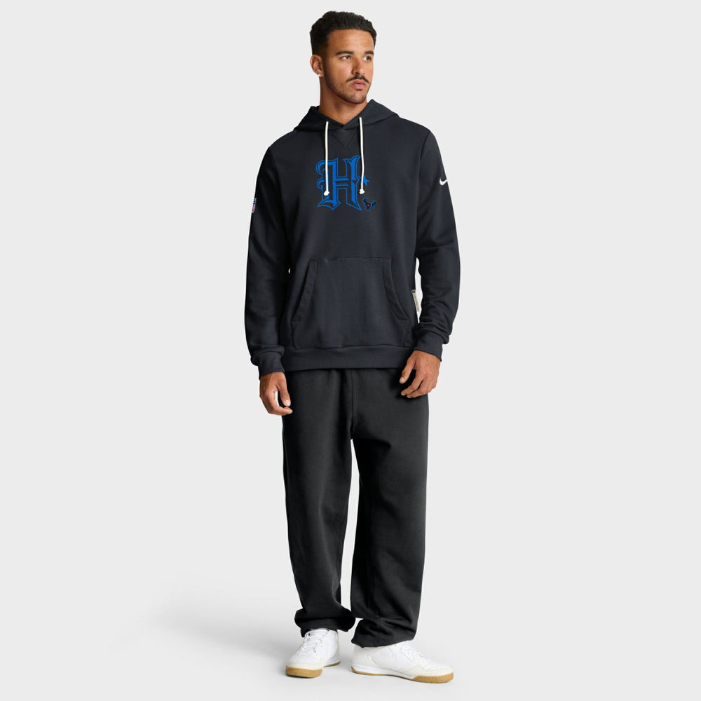Houston Texans Sideline Standard Issue Alt 2 Dri-FIT Hoodie Navy | Nike for Sale