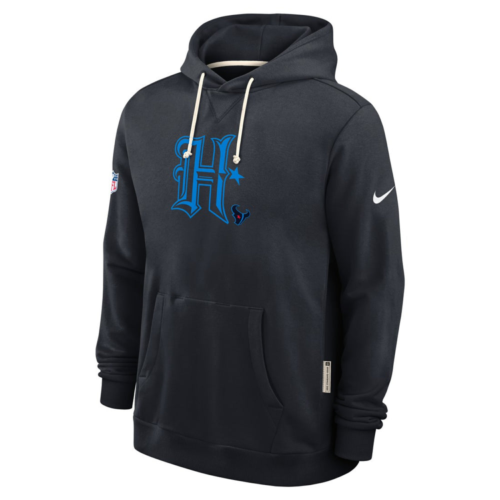 Houston Texans Sideline Standard Issue Alt 2 Dri-FIT Hoodie Navy | Nike for Sale