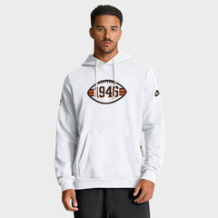 Cleveland Browns Sideline Standard Issue Alt 2 Dri-FIT Hoodie White | Nike for Sale