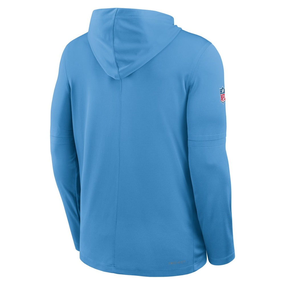 Tennessee Titans Sideline Oilers Throwback Dri-FIT Long Sleeve Hoodie T-Shirt Light Blue | Nike for Sale