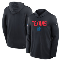 Houston Texans Sideline Pass Accuracy Dri-FIT Long Sleeve Hoodie T-Shirt  Blue | Nike for Sale