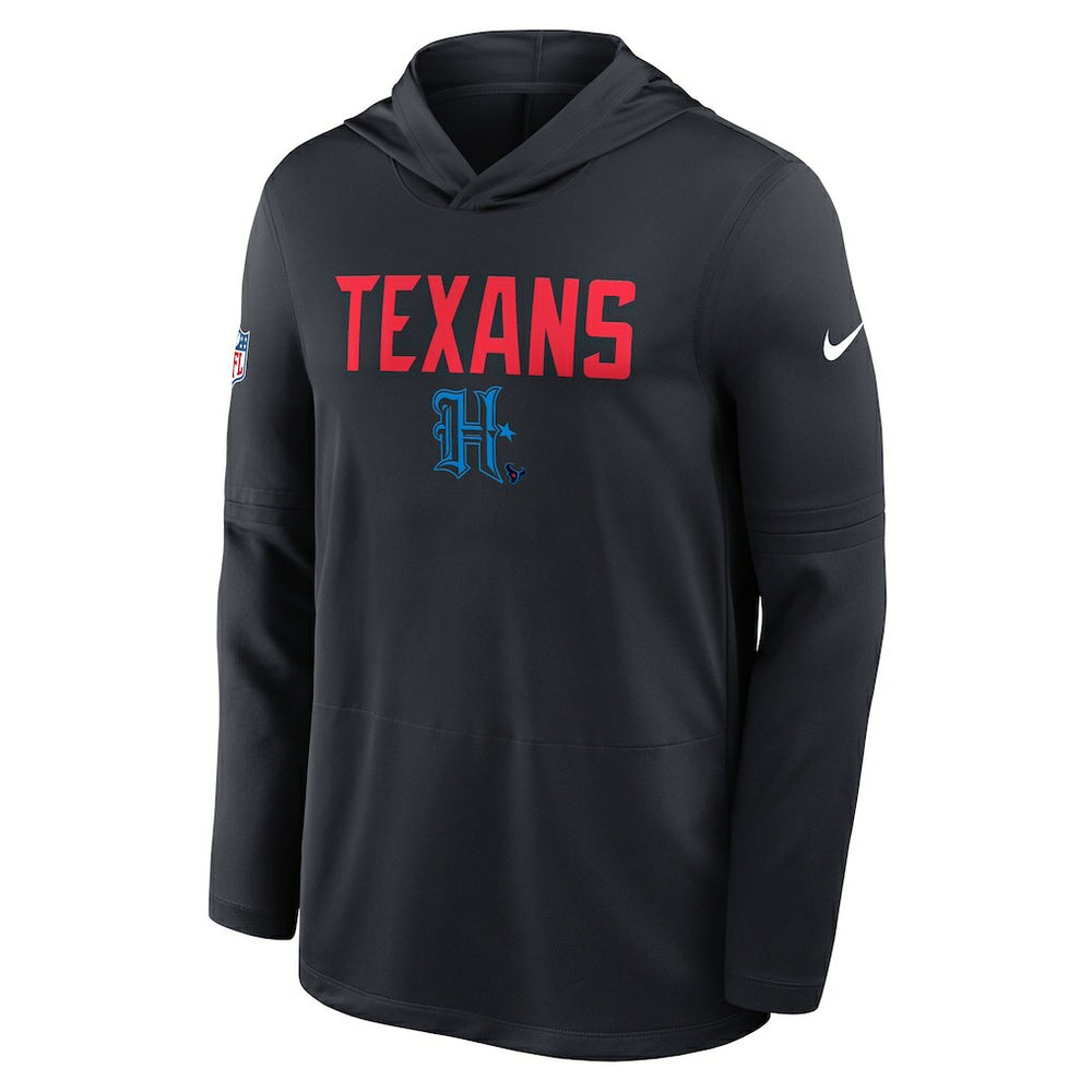 Houston Texans Sideline Pass Accuracy Dri-FIT Long Sleeve Hoodie T-Shirt  Blue | Nike for Sale
