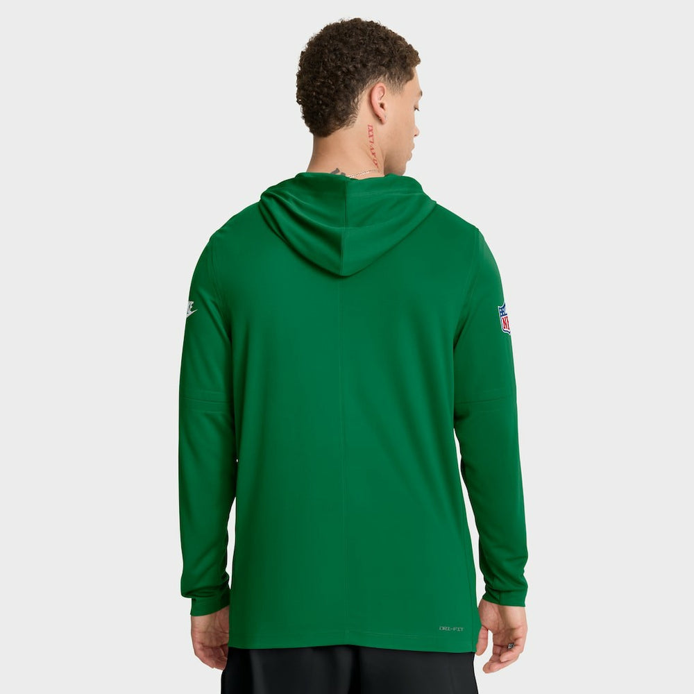 Philadelphia Eagles Sideline Pass Accuracy Dri-FIT Long Sleeve Hoodie T-Shirt  Kelly Green | Nike for Sale