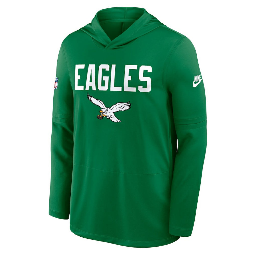 Philadelphia Eagles Sideline Pass Accuracy Dri-FIT Long Sleeve Hoodie T-Shirt  Kelly Green | Nike for Sale