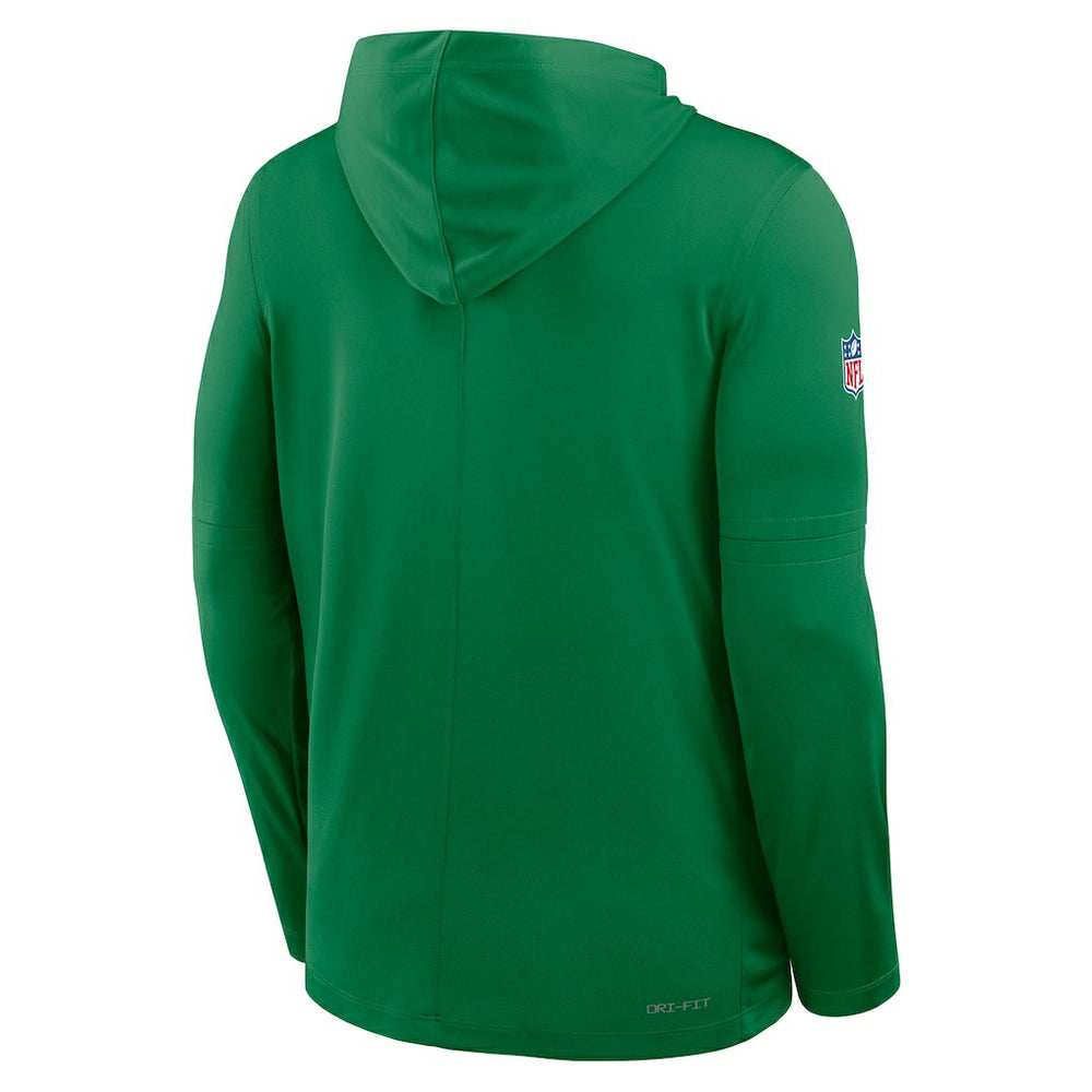 Philadelphia Eagles Sideline Pass Accuracy Dri-FIT Long Sleeve Hoodie T-Shirt  Kelly Green | Nike for Sale
