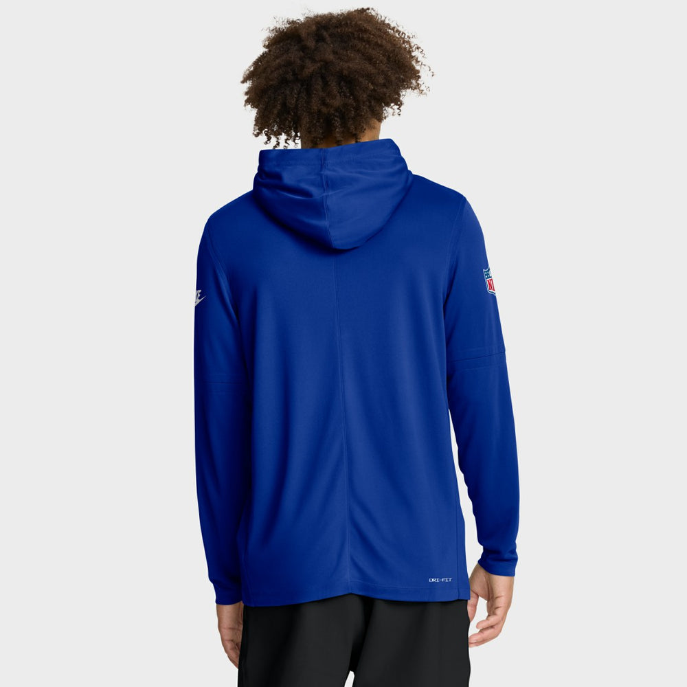 Seattle Seahawks Sideline Pass Accuracy Dri-FIT Long Sleeve Hoodie T-Shirt Royal | Nike for Sale