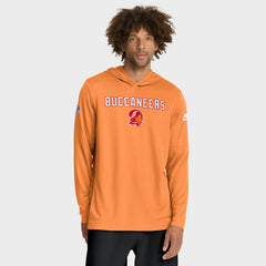 Tampa Bay Buccaneers Sideline Pass Accuracy Dri-FIT Long Sleeve Hoodie T-Shirt Orange | Nike for Sale