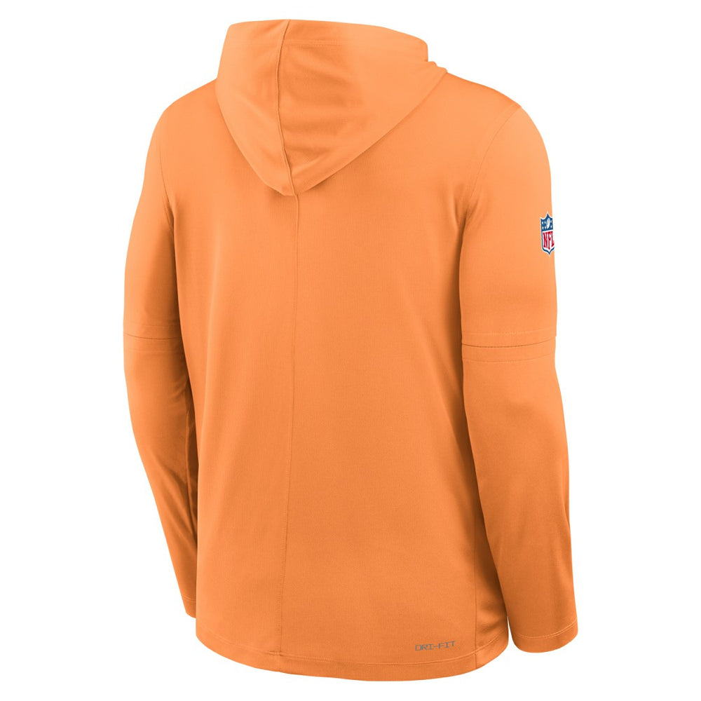 Tampa Bay Buccaneers Sideline Pass Accuracy Dri-FIT Long Sleeve Hoodie T-Shirt Orange | Nike for Sale