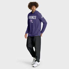 Minnesota Vikings Sideline Pass Accuracy Dri-FIT Long Sleeve Hoodie T-Shirt Purple | Nike for Sale