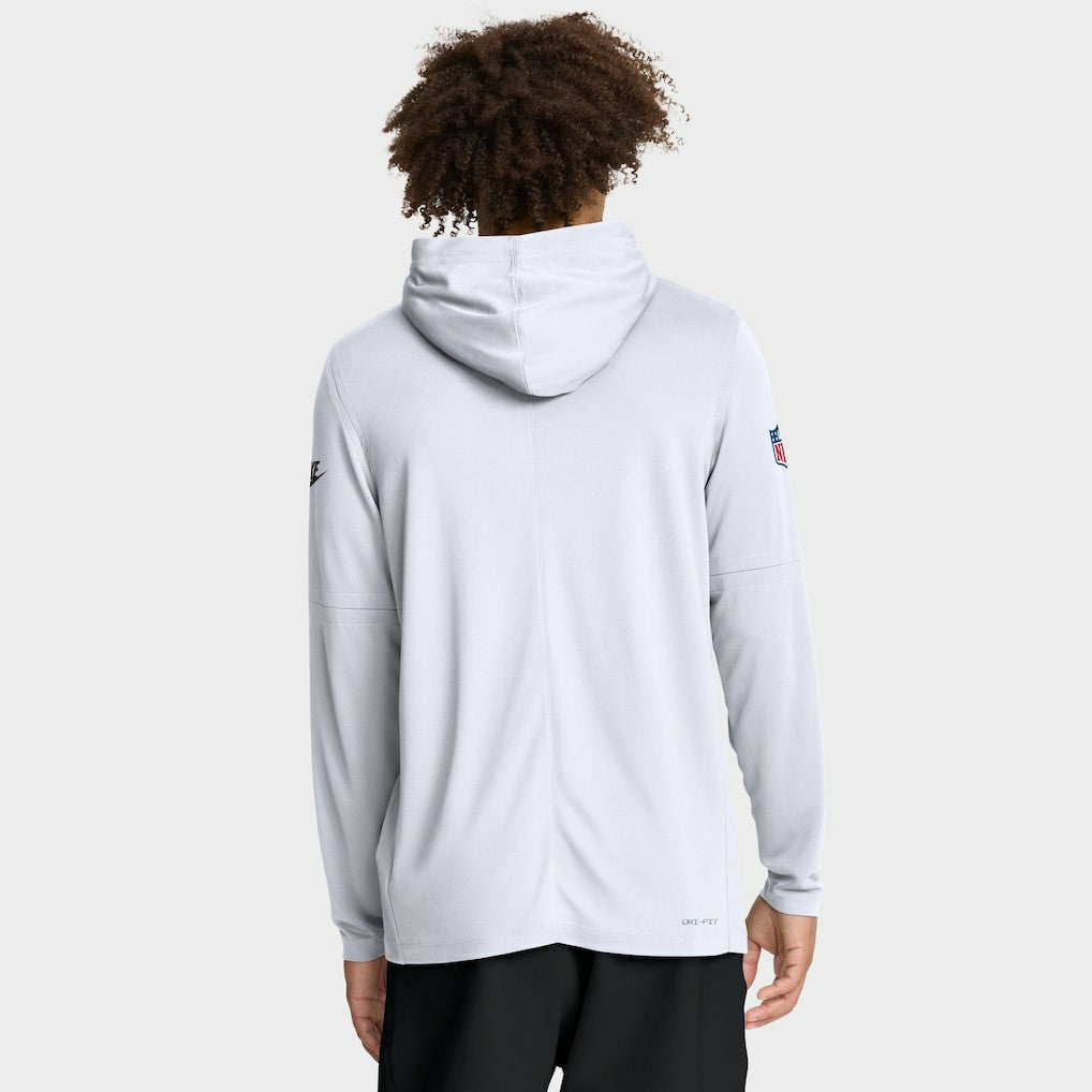 Cleveland Browns Sideline Pass Accuracy Dri-FIT Long Sleeve Hoodie T-Shirt White | Nike for Sale