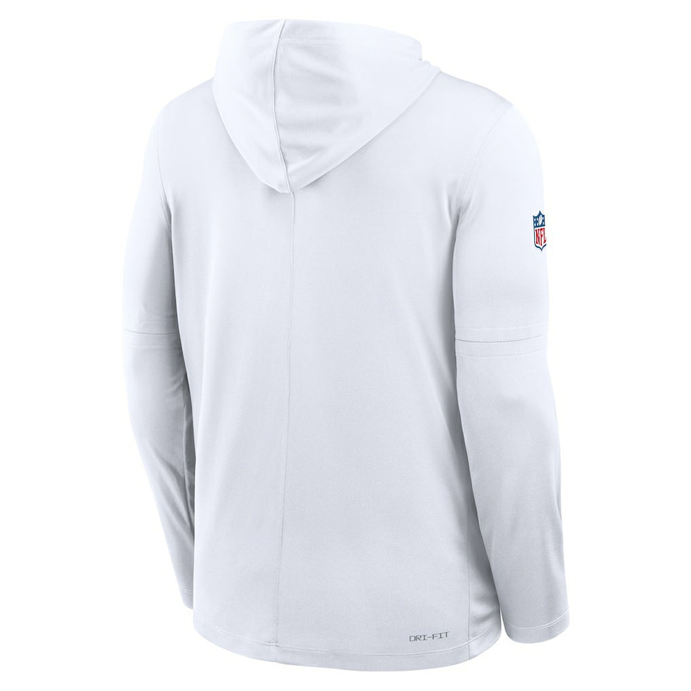 Cleveland Browns Sideline Pass Accuracy Dri-FIT Long Sleeve Hoodie T-Shirt White | Nike for Sale