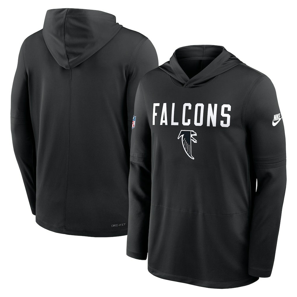 Atlanta Falcons Sideline Pass Accuracy Dri-FIT Long Sleeve Hoodie T-Shirt Black | Nike for Sale