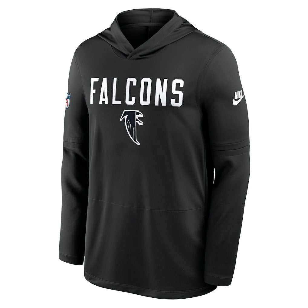 Atlanta Falcons Sideline Pass Accuracy Dri-FIT Long Sleeve Hoodie T-Shirt Black | Nike for Sale