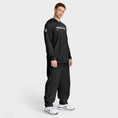 Baltimore Ravens Sideline Pure Fury Performance Long Sleeve Hoodie T-Shirt Black | Nike for Sale