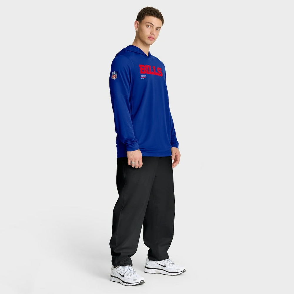 Buffalo Bills Sideline Pure Fury Performance Long Sleeve Hoodie T-Shirt Royal | Nike for Sale