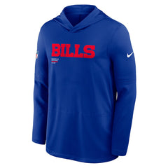 Buffalo Bills Sideline Pure Fury Performance Long Sleeve Hoodie T-Shirt Royal | Nike for Sale