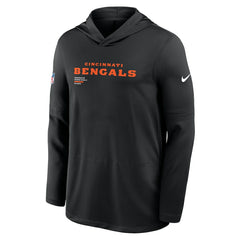 Cincinnati Bengals Sideline Pure Fury Performance Long Sleeve Hoodie T-Shirt Black | Nike for Sale