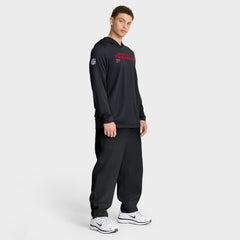 Houston Texans Sideline Pure Fury Performance Long Sleeve Hoodie T-Shirt Navy | Nike for Sale