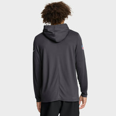 Dallas Cowboys Sideline Pure Fury Performance Long Sleeve Hoodie T-Shirt Anthracite | Nike for Sale
