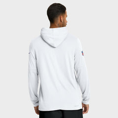 Minnesota Vikings Sideline Pure Fury Performance Long Sleeve Hoodie T-Shirt White | Nike for Sale