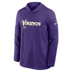 Minnesota Vikings Sideline Pure Fury Performance Long Sleeve Hoodie T-Shirt Purple | Nike for Sale