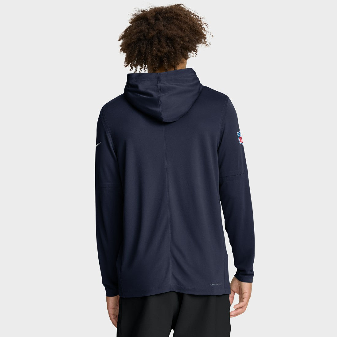 Denver Broncos Sideline Pure Fury Performance Long Sleeve Hoodie T-Shirt Navy | Nike for Sale