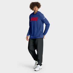 New York Giants Sideline Pure Fury Performance Long Sleeve Hoodie T-Shirt Royal | Nike for Sale