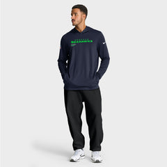 Seattle Seahawks Sideline Pure Fury Performance Long Sleeve Hoodie T-Shirt College Navy | Nike for Sale