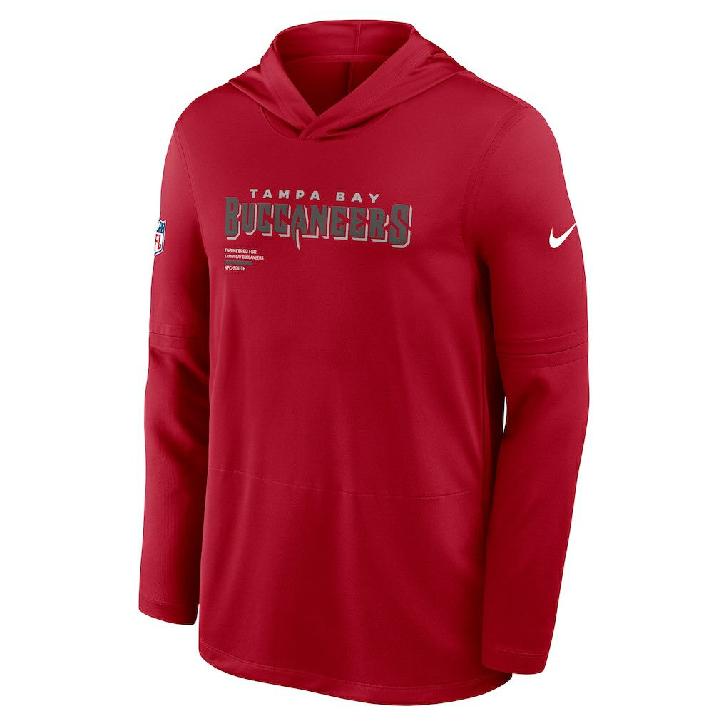 Tampa Bay Buccaneers Sideline Pure Fury Performance Long Sleeve Hoodie T-Shirt Red | Nike for Sale