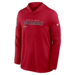 Tampa Bay Buccaneers Sideline Pure Fury Performance Long Sleeve Hoodie T-Shirt Red | Nike for Sale