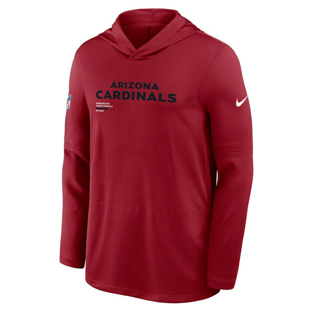 Arizona Cardinals Sideline Pure Fury Performance Long Sleeve Hoodie T-Shirt Cardinal | Nike for Sale
