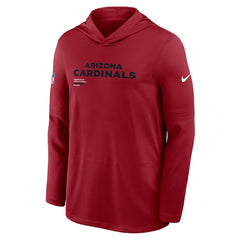 Arizona Cardinals Sideline Pure Fury Performance Long Sleeve Hoodie T-Shirt Cardinal | Nike for Sale