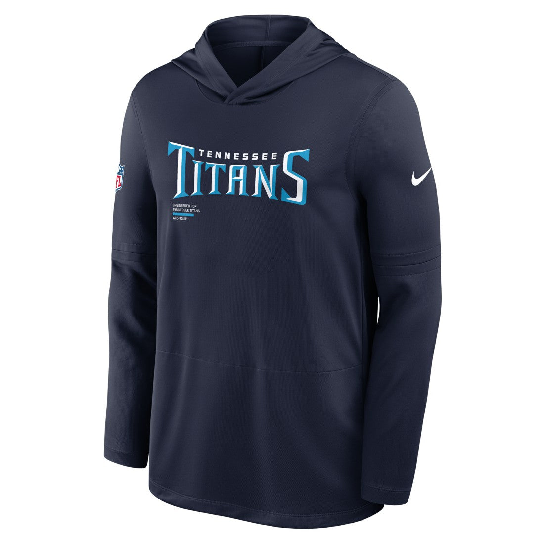 Tennessee Titans Sideline Pure Fury Performance Long Sleeve Hoodie T-Shirt Navy | Nike for Sale