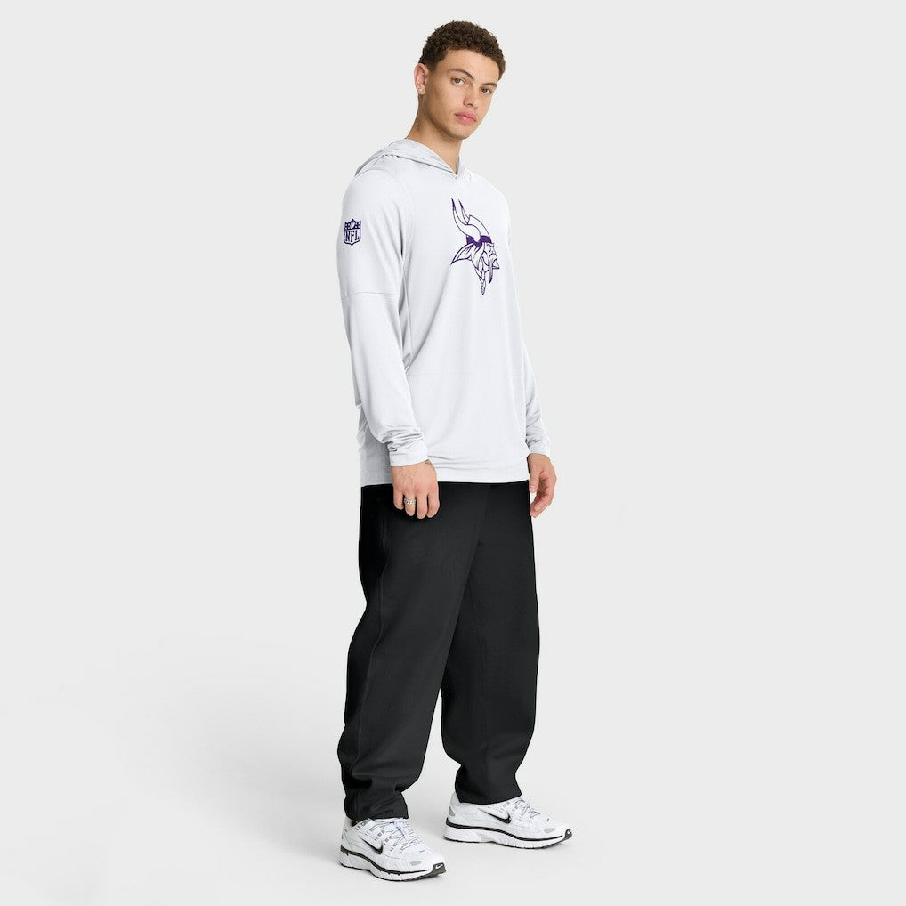 Minnesota Vikings Sideline Option Read Dri-FIT Long Sleeve Hoodie T-Shirt  White | Nike for Sale