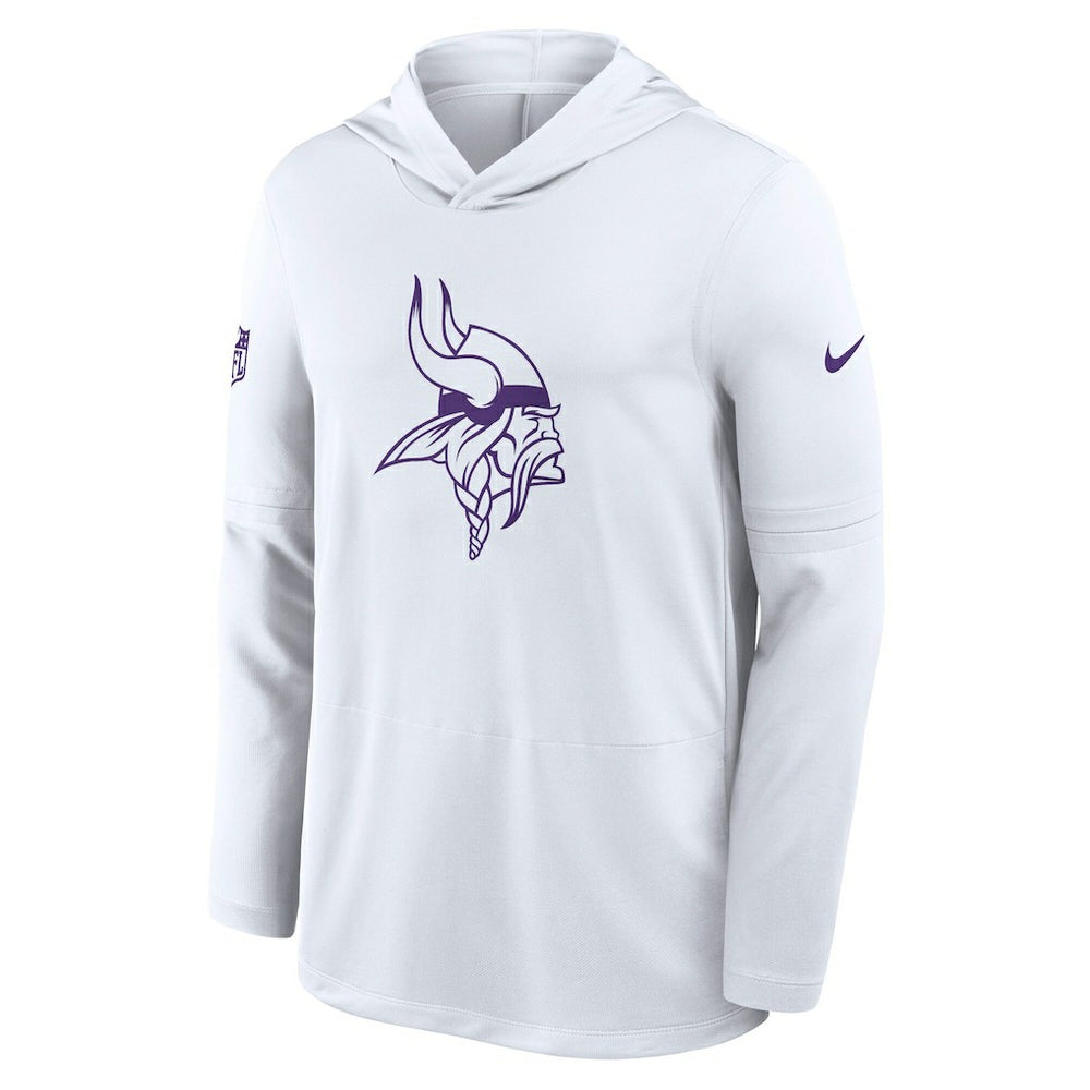 Minnesota Vikings Sideline Option Read Dri-FIT Long Sleeve Hoodie T-Shirt  White | Nike for Sale