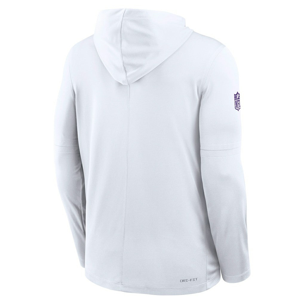 Minnesota Vikings Sideline Option Read Dri-FIT Long Sleeve Hoodie T-Shirt  White | Nike for Sale