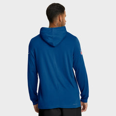 Indianapolis Colts Sideline Option Read Dri-FIT Long Sleeve Hoodie T-Shirt Royal | Nike for Sale