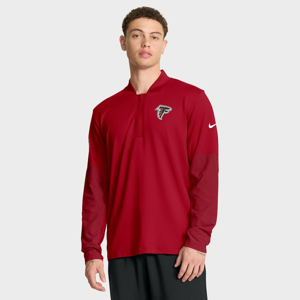 Atlanta Falcons Sideline Dri-FIT Half-Zip Pullover Red | Nike for Sale