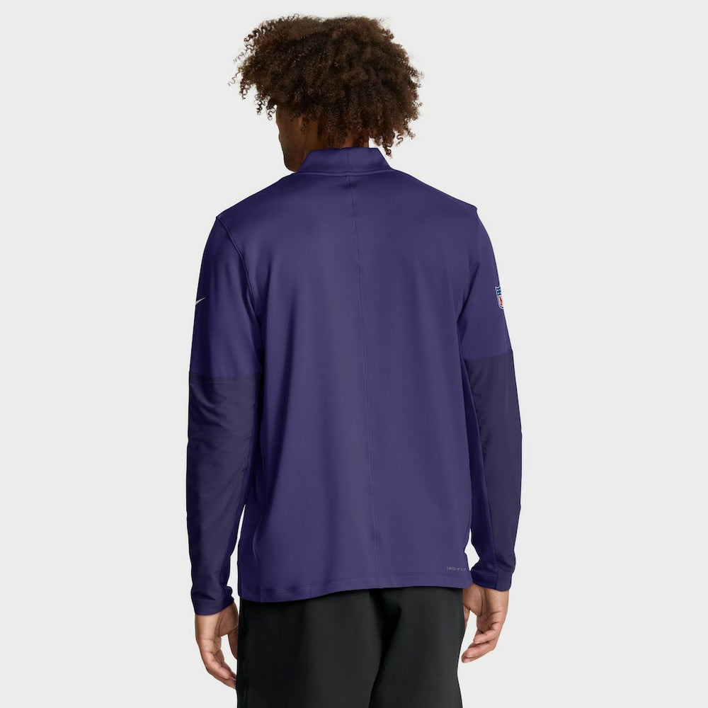 Baltimore Ravens Sideline Dri-FIT Half-Zip Pullover Purple | Nike for Sale