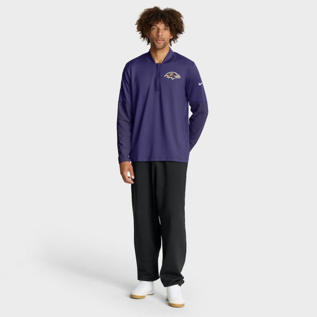 Baltimore Ravens Sideline Dri-FIT Half-Zip Pullover Purple | Nike for Sale