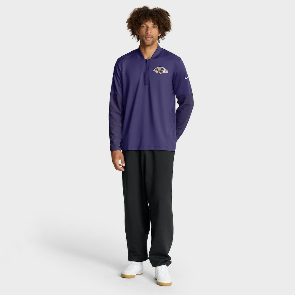 Baltimore Ravens Sideline Dri-FIT Half-Zip Pullover Purple | Nike for Sale